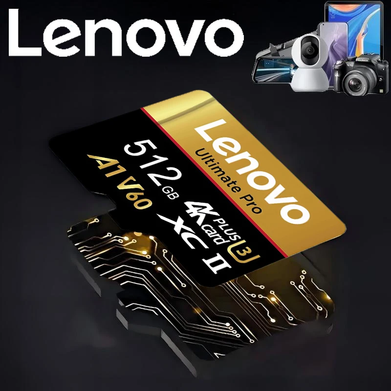 Durable Lenovo 512GB Micro TF SD SD Cards Memory Card TF Cards 128GB 64GB Magnet Proof 4K for Laptop / Dashcam / Dash Cam