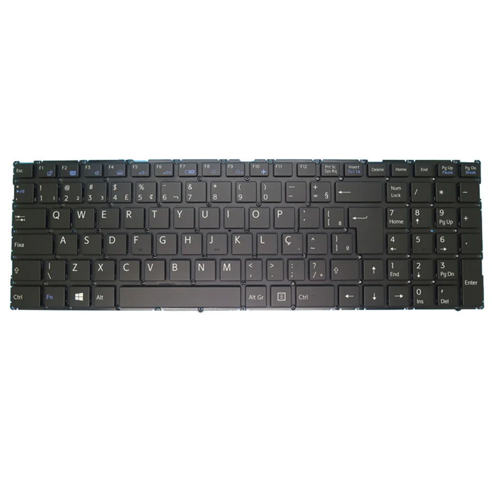 BR Laptop Keyboard CVM15F28PAJ430001 6-80-N50V0-33C-1 Brazilian Black With Backlit New