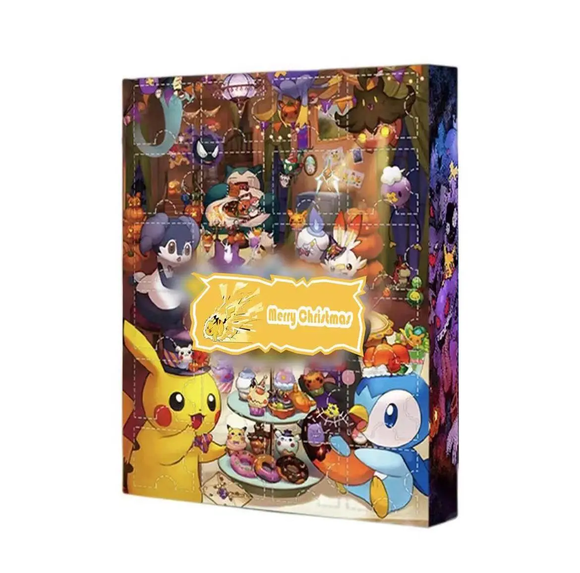 24 pçs sanrio natal calendário do advento pokémon adorável pequena figura de ação pvc contagem regressiva caixa cega brinquedo meninas presente aniversário