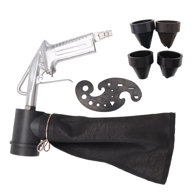 B84B-Pneumatic Sandblasting Tool Kit Sand Blasting Machine Set Versatile Sandblaster Handheld Polishing Machine Rust Remover