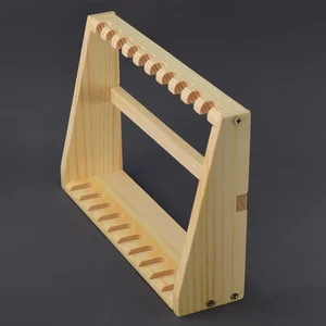 Mini katana suporte de madeira demônio slayer espada suporte exibição ferro japonês katana prateleira armazenamento samurai sabre rack 10 principais vendas quadro de ferro aro 26 - №5