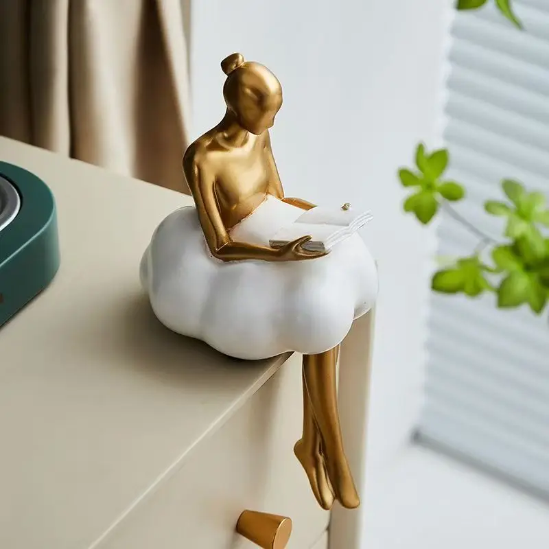 Home Decoration Crafts Miniature Model Office Desktop Living room Creative Paris Dance Girl Display