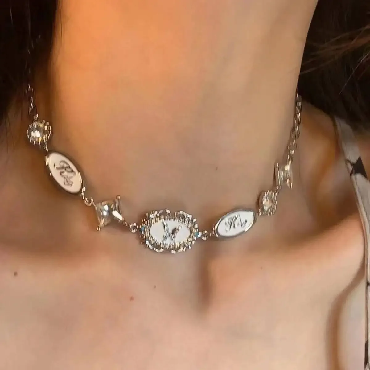 2024 neue Vintage-Halskette, doppelstöckige Perle, Tigerauge, luxuriöser Hofstil, Unisex-Halsband für Damen und Herren, Paarschmuck