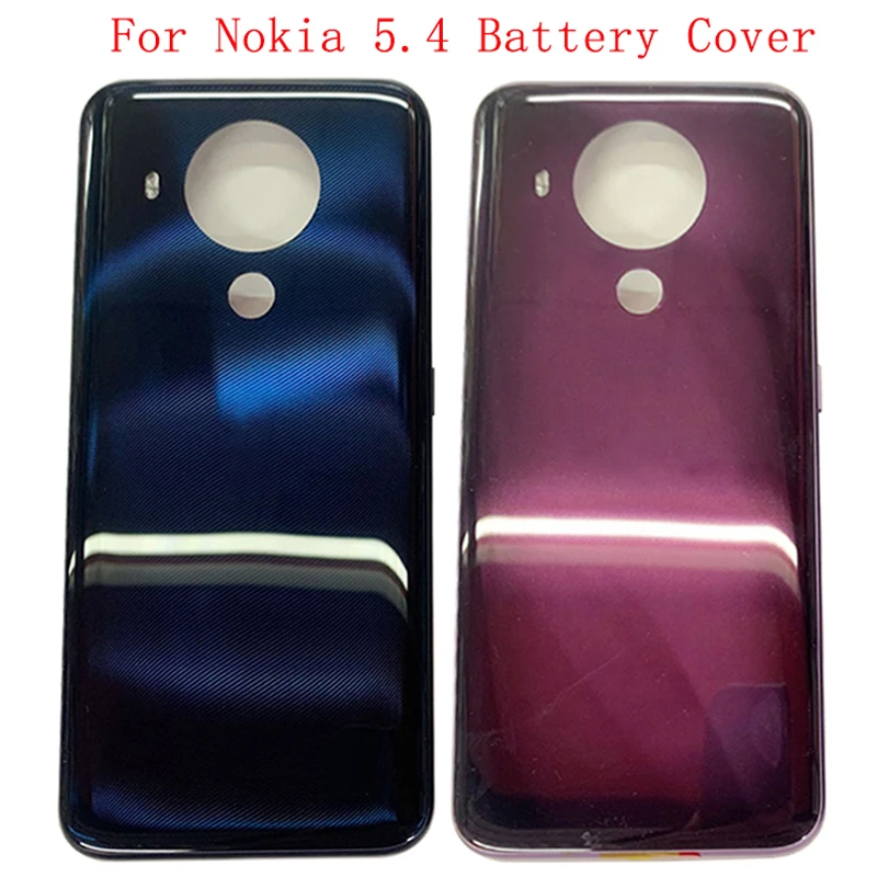 

Battery Cover Rear Door Case Housing For Nokia 5.4 Back Cover with Adhesive Sticker Replacement Parts