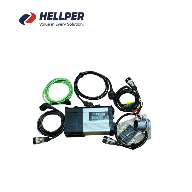 Hellper MB Star C5 SD Connect Multiplexer 2 Engine Analyzer Car Diagnostic Scanner 2-Year Warranty SSD Software USB