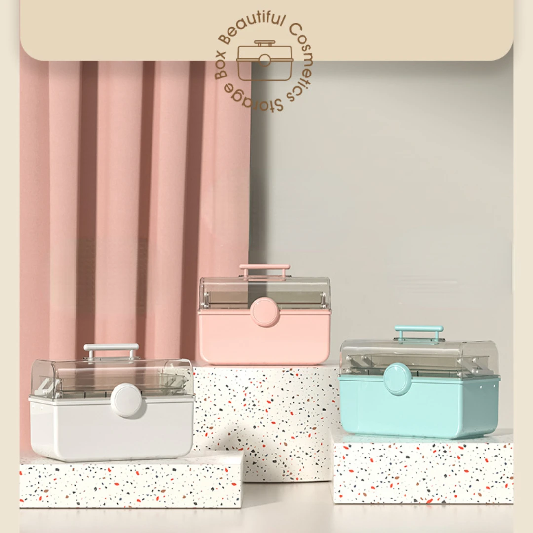 Kit di pronto soccorso scatola di immagazzinaggio scatola di immagazzinaggio di medicinali portatile scatole di Kit di emergenza per famiglie con manico cassettiera per medicinali di grande capacità