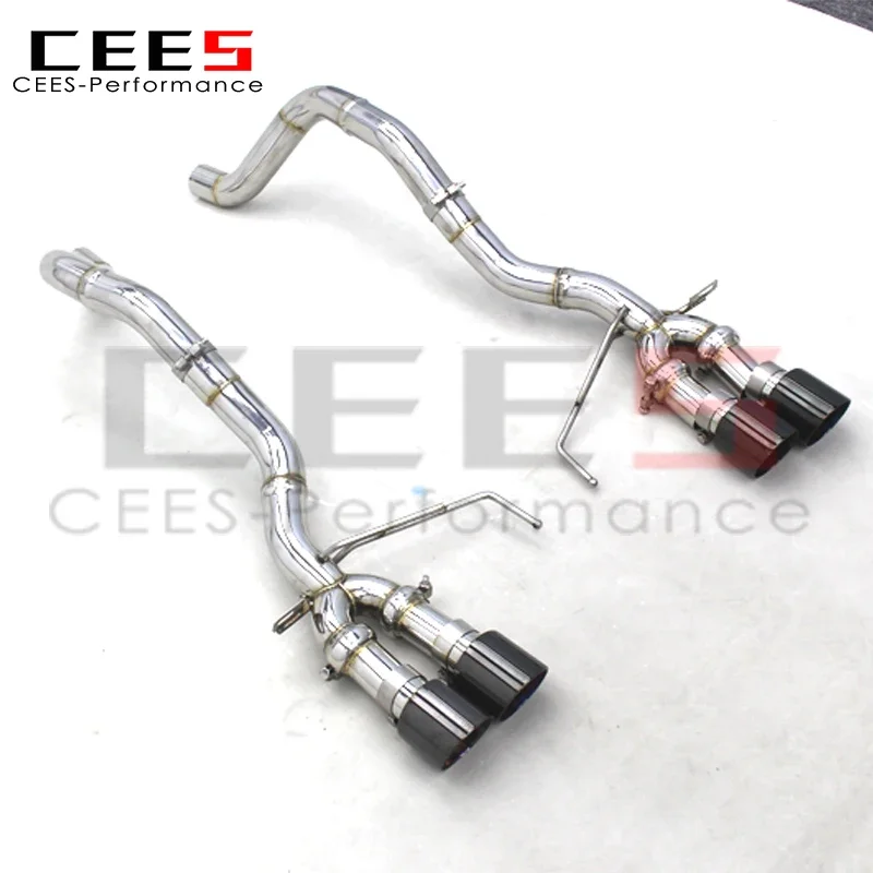 CEES SUS304 Axle Exhaust Pipes For Chevrolet Corvette C7 6.2L 2014-2019  Exhaust System Escape Acoustical Damper