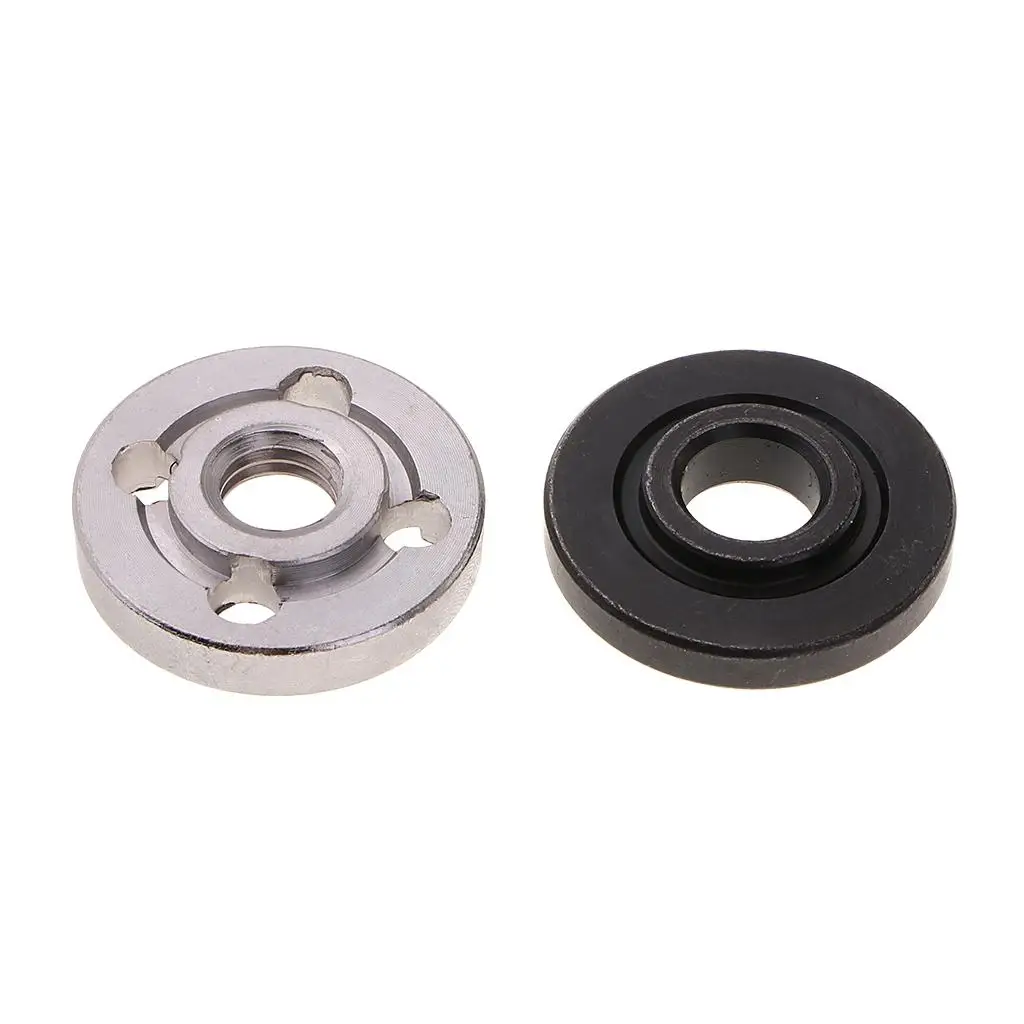 Dado flangiato smerigliatrice angolare per smerigliatrice angolare 100 acciaio metallo interno esterno flangia dado diametro esterno 30mm, diametro interno 10mm parti (2 Set)