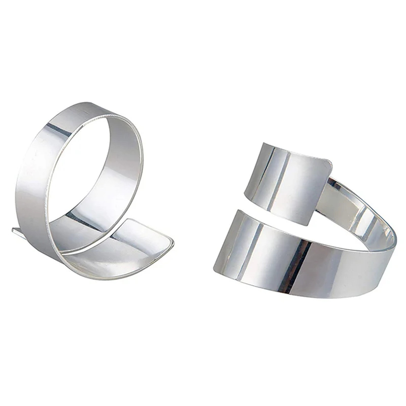 

80 Pcs Napkin Rings Handcraft Dinner Table Napkin Holders Alloy Napkin Rings For Wedding Party Napkin Rings