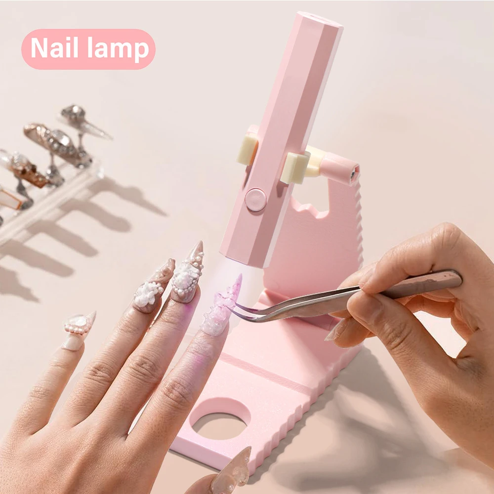 

Portable UV LED Nail Lamp with Adjustable Bracket Base Manicure lamp Professional Nail Dryer for Fast Curing and Gel Nails