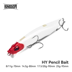 Kingdom Pencil Artificial Baits 8g 11g 14.5g 17.5g 20g Sinking Pencil Fishing Lure Sea Bass Long Casting Hard Wobblers For Pike