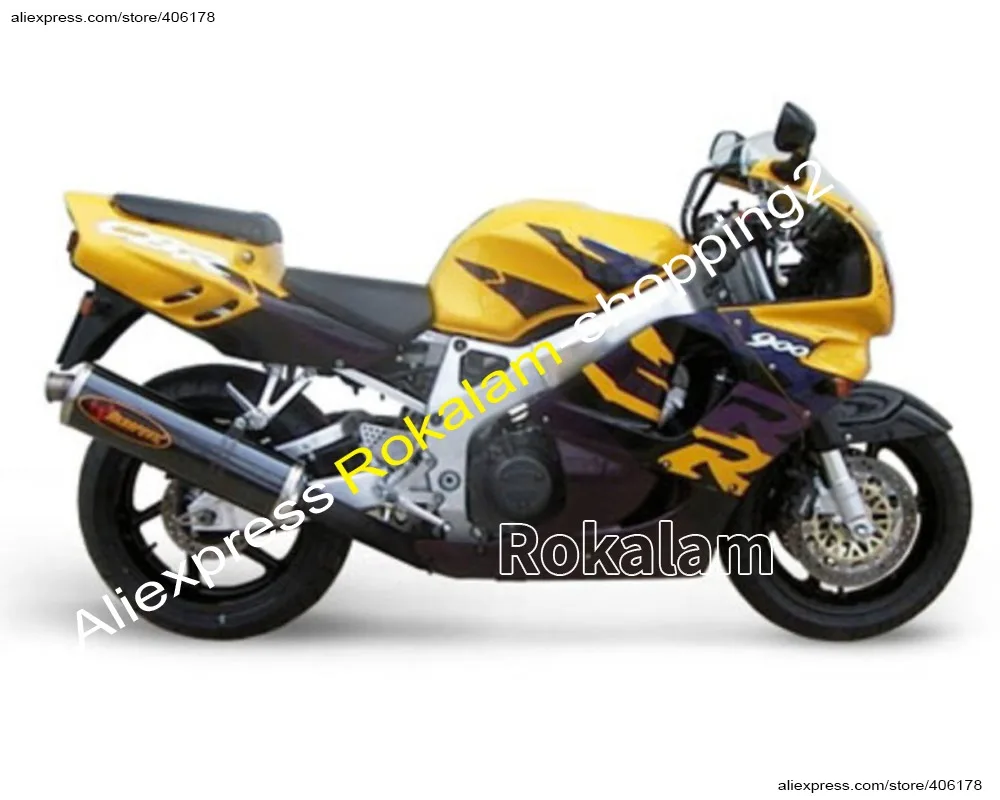 

ABS Fairing Kit For Honda CBR900RR 96 97 CBR 900RR CBR900 CBR 900 RR 893 1996 1997 Yellow Black Fairings Body Kit