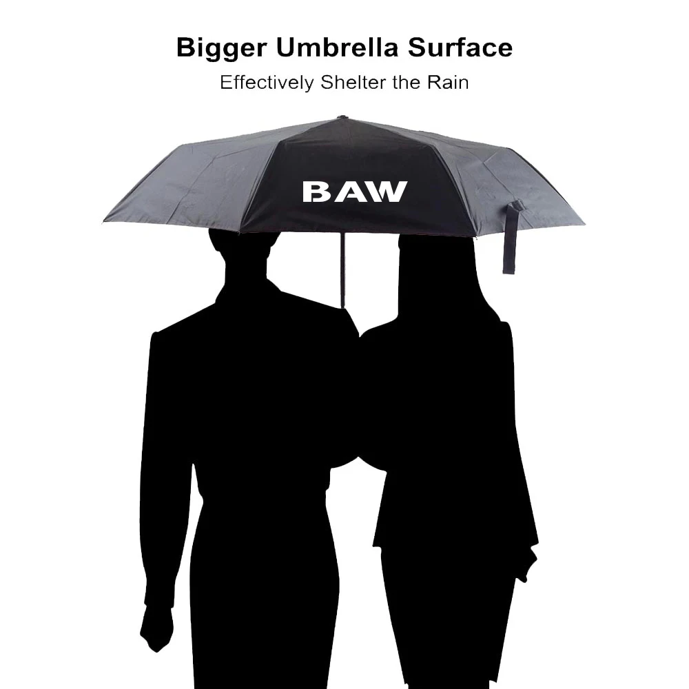 Car Fully Automatic Folding Umbrella For BAIC Senova D20 X25 X35 X55 X65 Changhe Huansu S3 Beijing BJ40 BAW BJ-130 Accessories