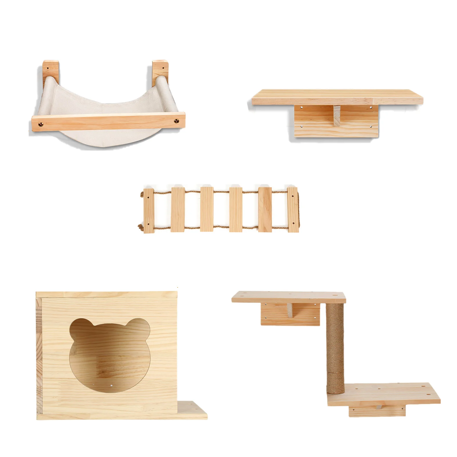 Katze Sisal Holz Seil Leiter Katze Brücke Haustier Möbel Katze Kratzen Zubehör Katze Baum
