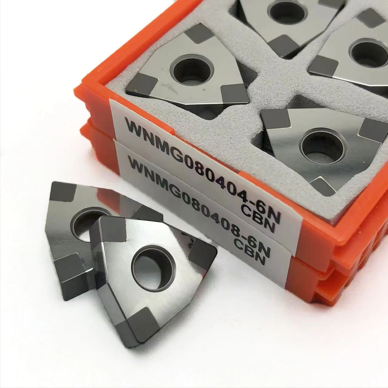 Taglio CNC acciaio temprato, rotolo di ghisa, lama temprata, CBN, WNMG080408-6N, WNMG080404-6N