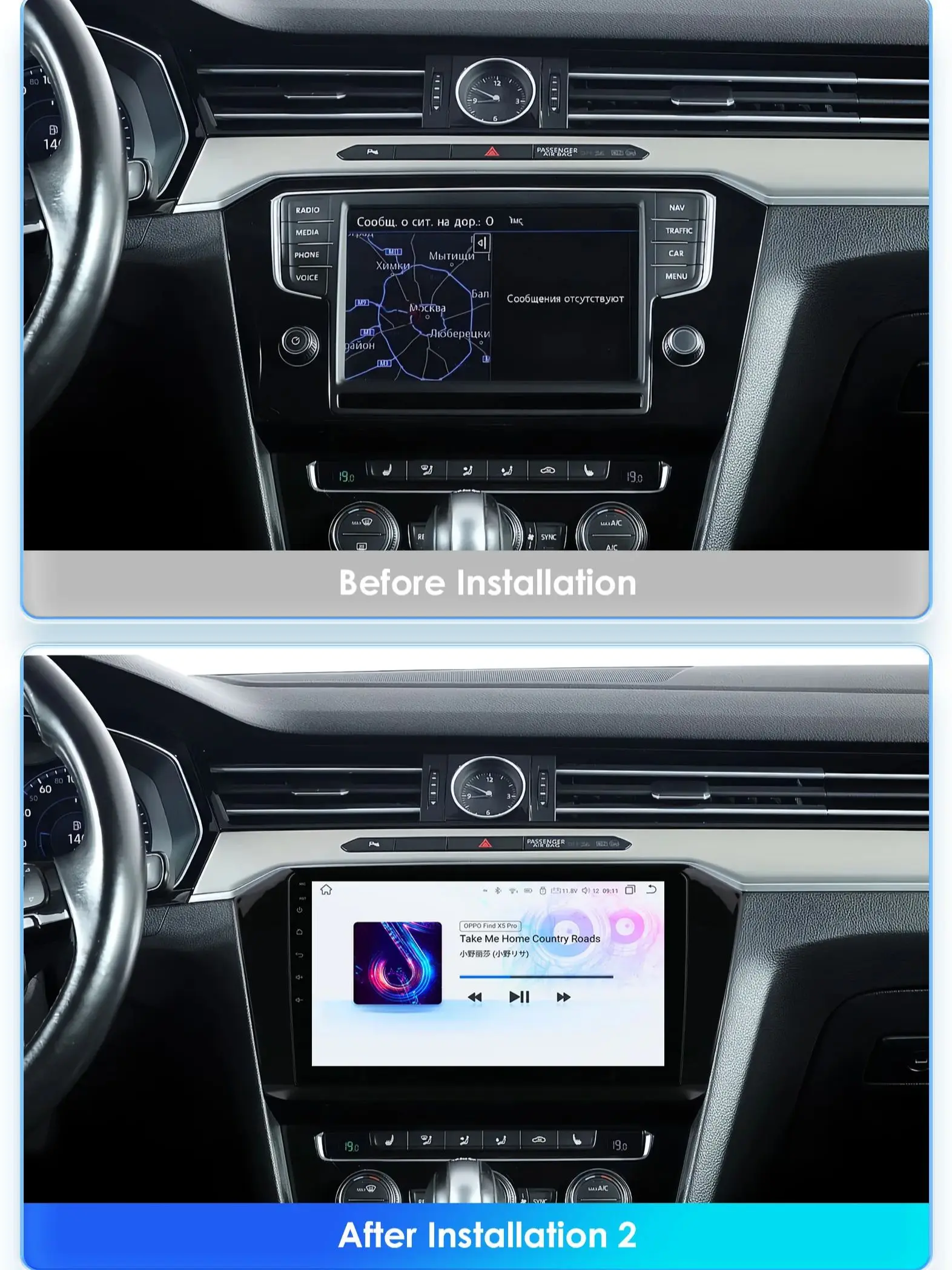 10'' Android13 Auto Radio Für VW Volkswagen Passat B8 2015-2020 Auto Multimedia GPS Carplay Intelligente Bildschirm autoradio 360Kamera
