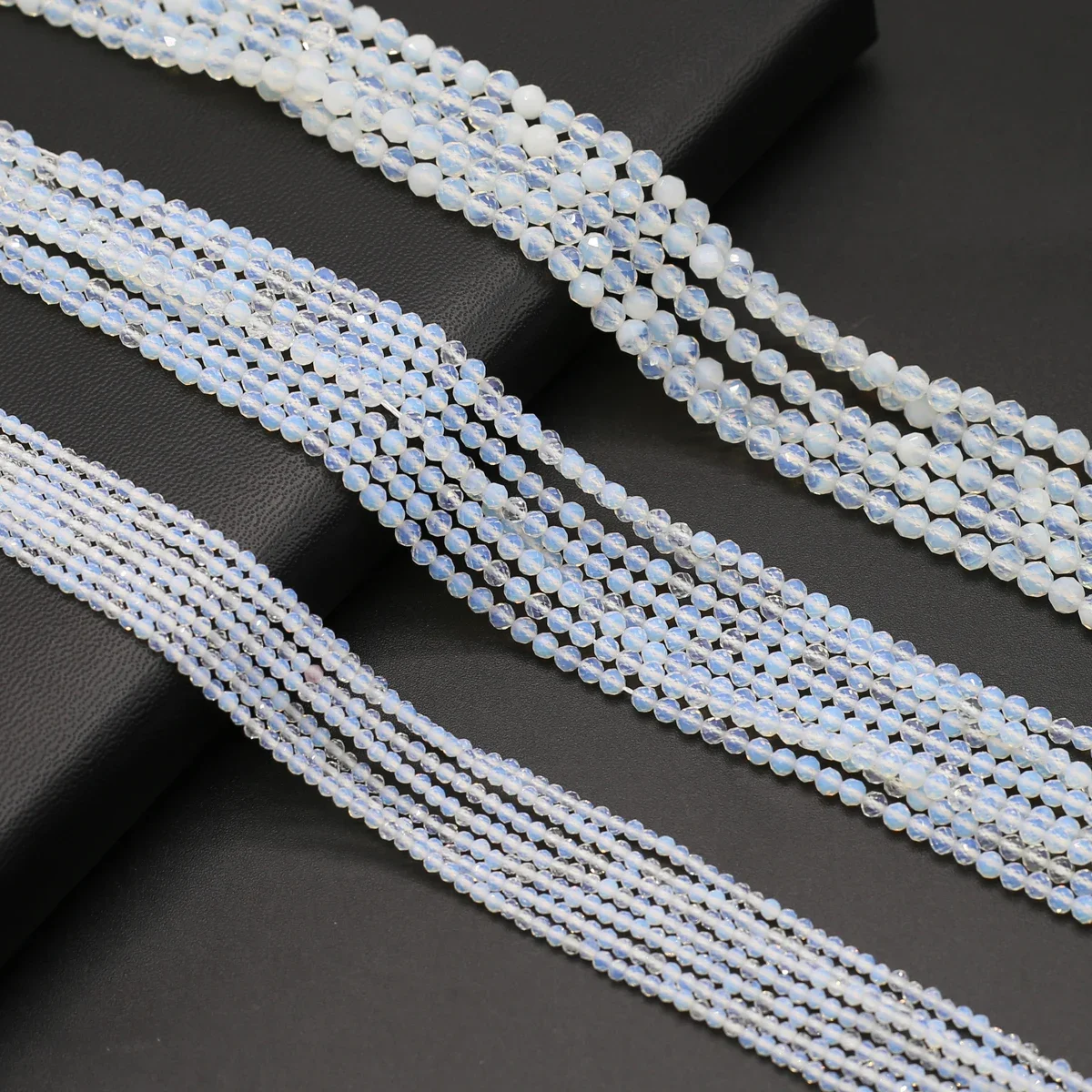 Natural Stone Opal Beads Faceted Round Gemstone Isolation Loose Beads for Jewelry Making Diy Women Bracelet Necklace Accessories