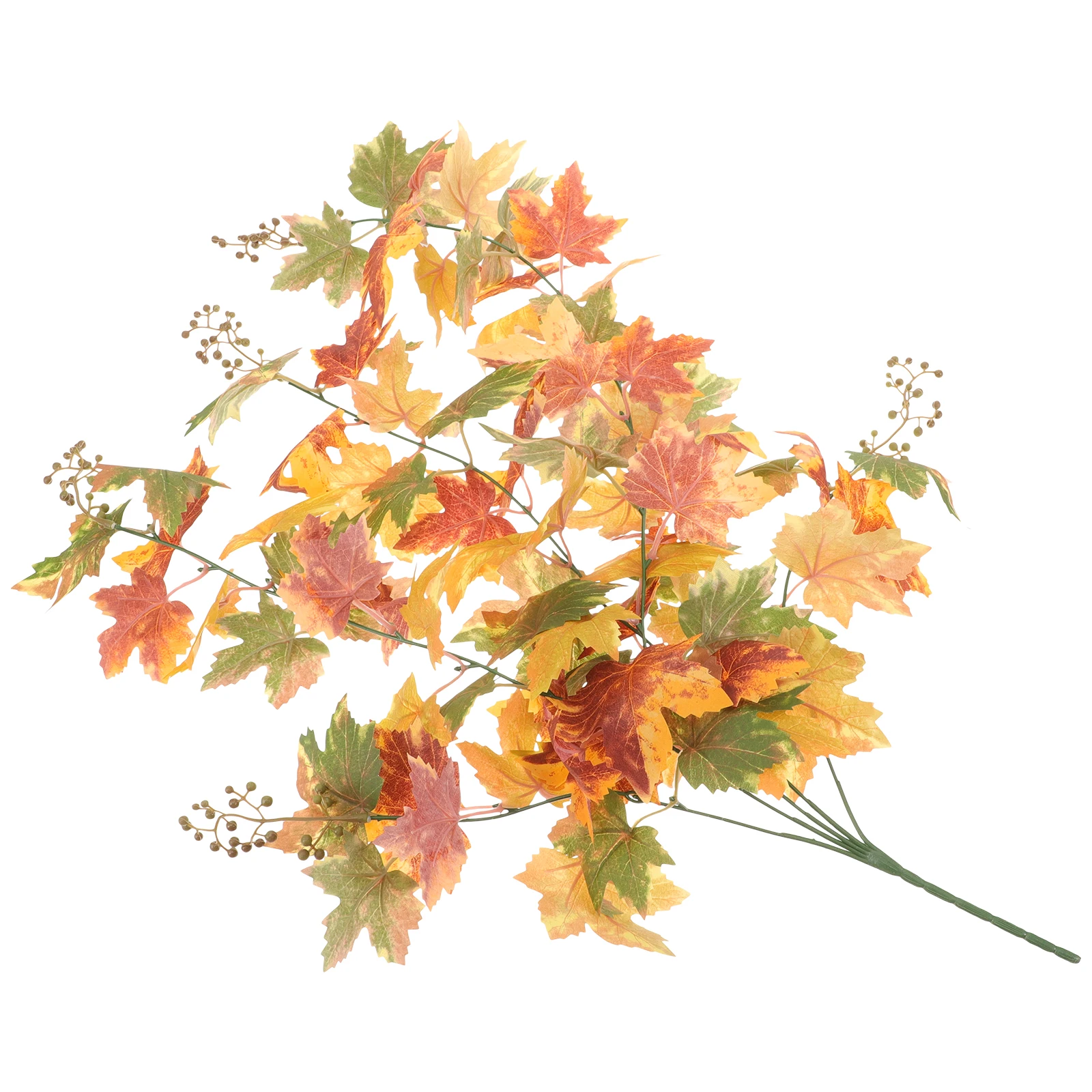

Simulated Berry Maple Leaf Wall Hanging Plastic Thanksgiving Fall Decor Vine Pendant Autumn Plant Home DIY