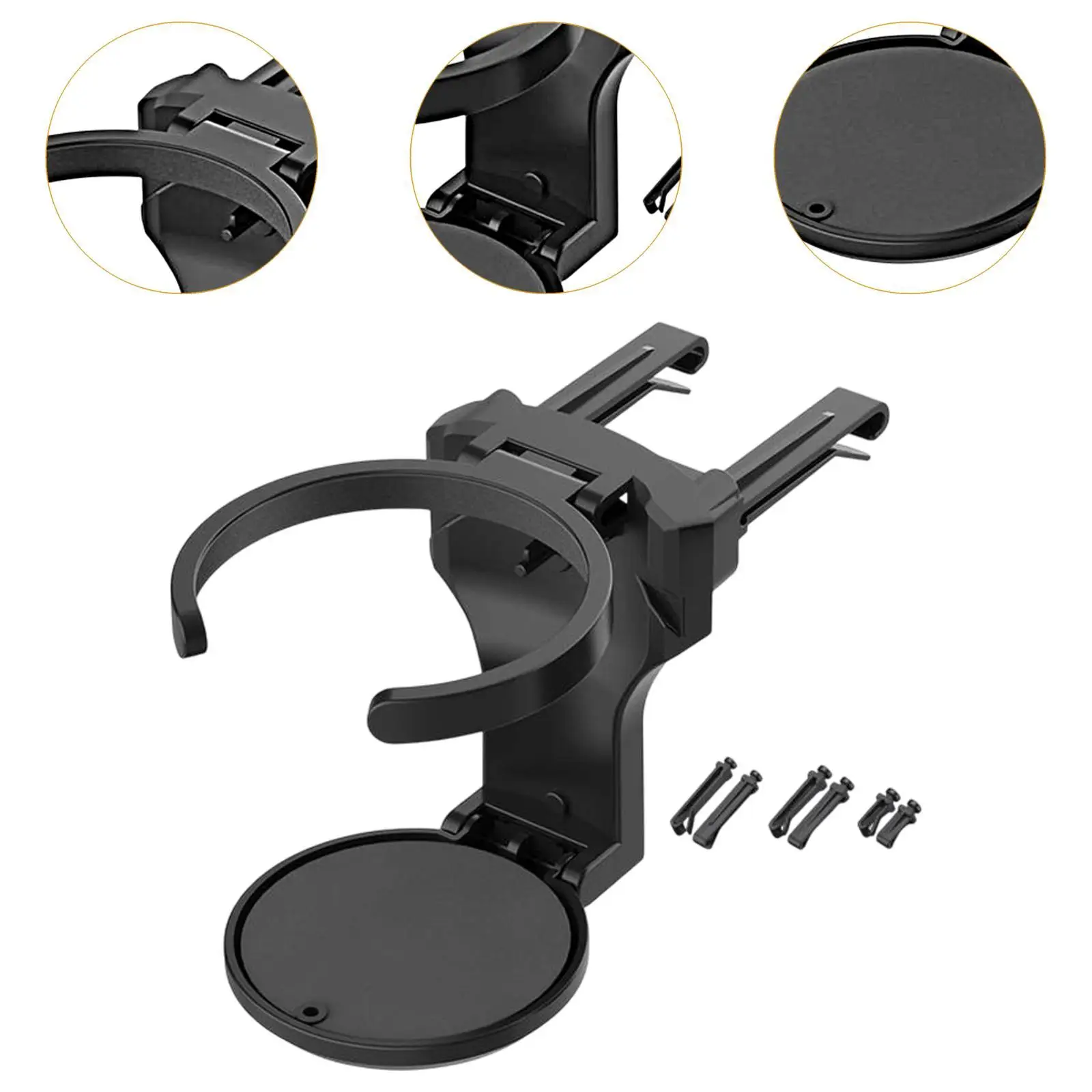 حامل كأس السيارة حامل كأس تنفيس الهواء لأكواب زجاجات المياه بفتحات تهوية السيارة