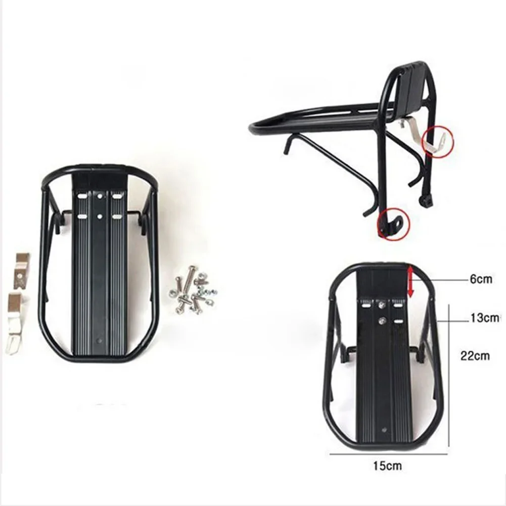 Bike Front Rack MTB Road Cycling Bicycle Front Rack Aluminum Alloy Shelf Bike Carrier Rear Luggage Rack Shelf Bracket