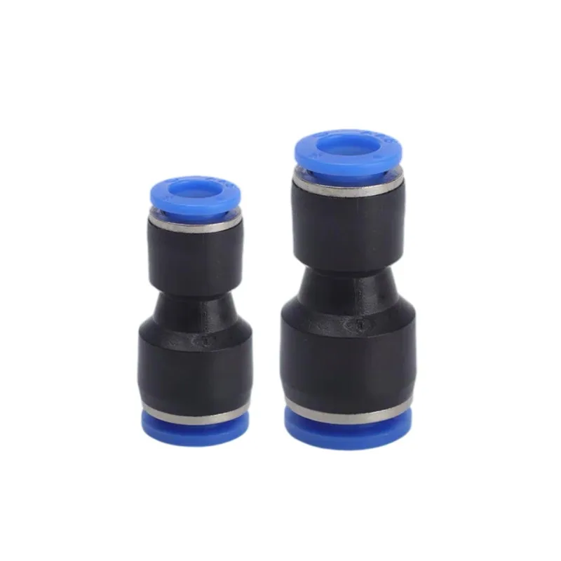 1PC PG Reducing Straight Pneumatic Quick Fitting Plastic Push‑in Tube Hose Connector PG6‑4/8‑6/10‑8/12‑10/8‑4/10‑6/12‑8