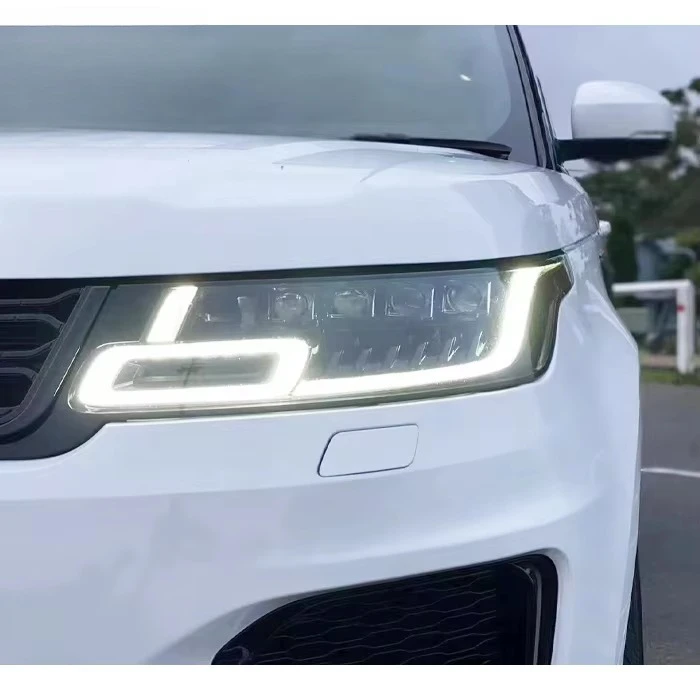 High Quality New Modified Headlight 2 Lens for  Range Rover Sport 2013 Upgrade 2018