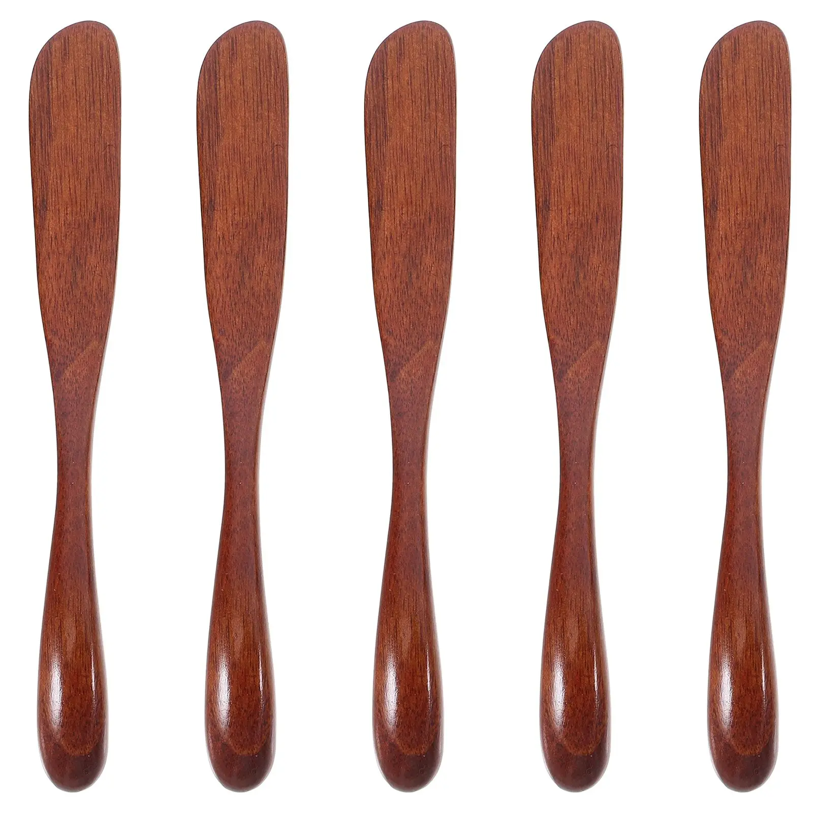 

5pcs Wooden Facial Mask Stick Butter Knife Jam Spreaders Sandwich Cheese Tableware Small Knife BreadKnife StirringStick Kitchen