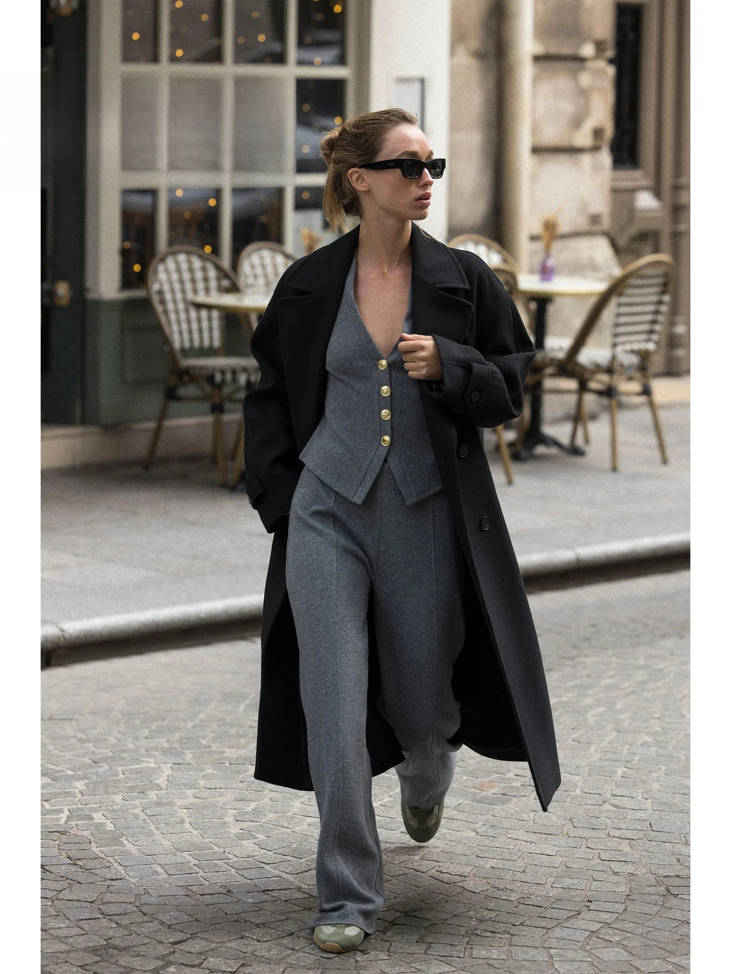 ربيع 2026 عادية الأمريكية Sle بنطال ذو قصة أرجل واسعة المرأة لمسة ناعمة مستقيم قطع التخسيس تنوعا عالية الخصر مادة أخرى