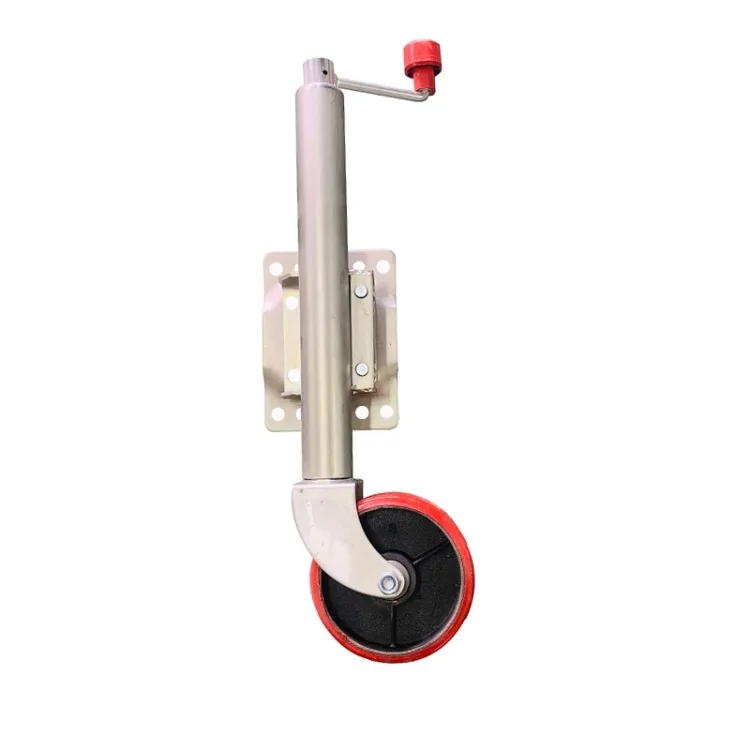 

Factory direct sales Australian 6-inch top crank hand trailer jack outriggers guide wheel knight wheel rubber wheel