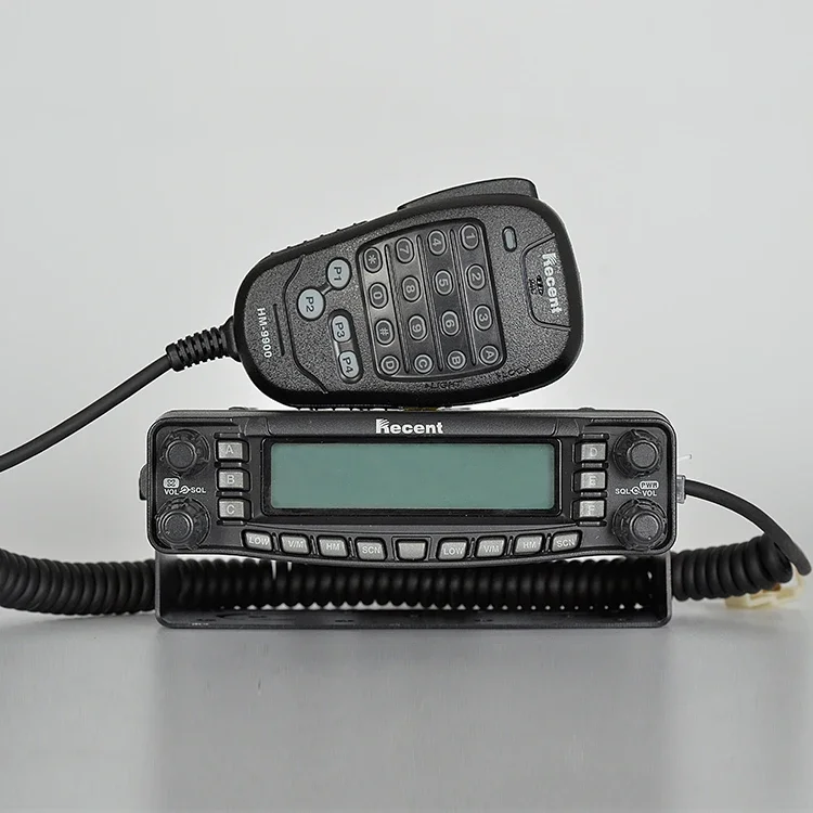 Cross-band Mobile Radio, RS-9900, Top Brand, 50W, Dual Band, Split Tipo Painel, ADTS, Função DTMF, Best Selling