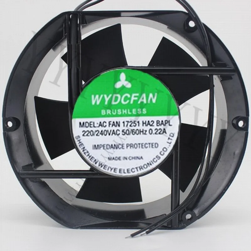

for 1 pcs WYDCFAN AC FAN 17251HA2BAPL AC 220/240V 17cm 17251 2 wire