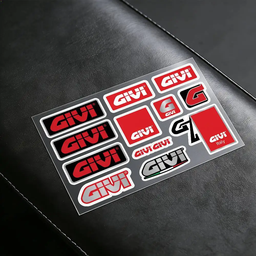 Adesivos refletivos para motocicletas GIVI, aviso de segurança 3M à noite no escuro para capacetes de scooter