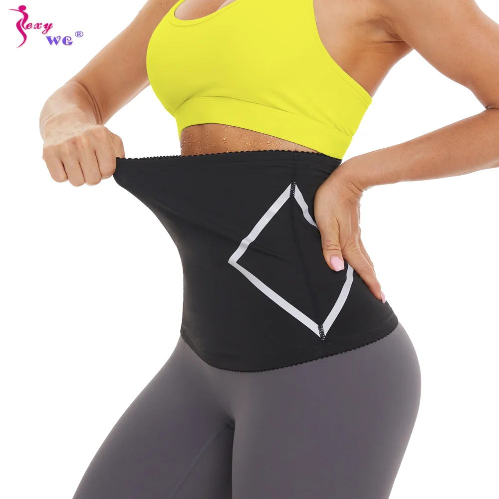 SEXYWG Waist Trainer for Women Sweat Belt Weight Loss Waist Cincher Slimming Body Shaper Corset Sauna Girdle Band Strap Fitness