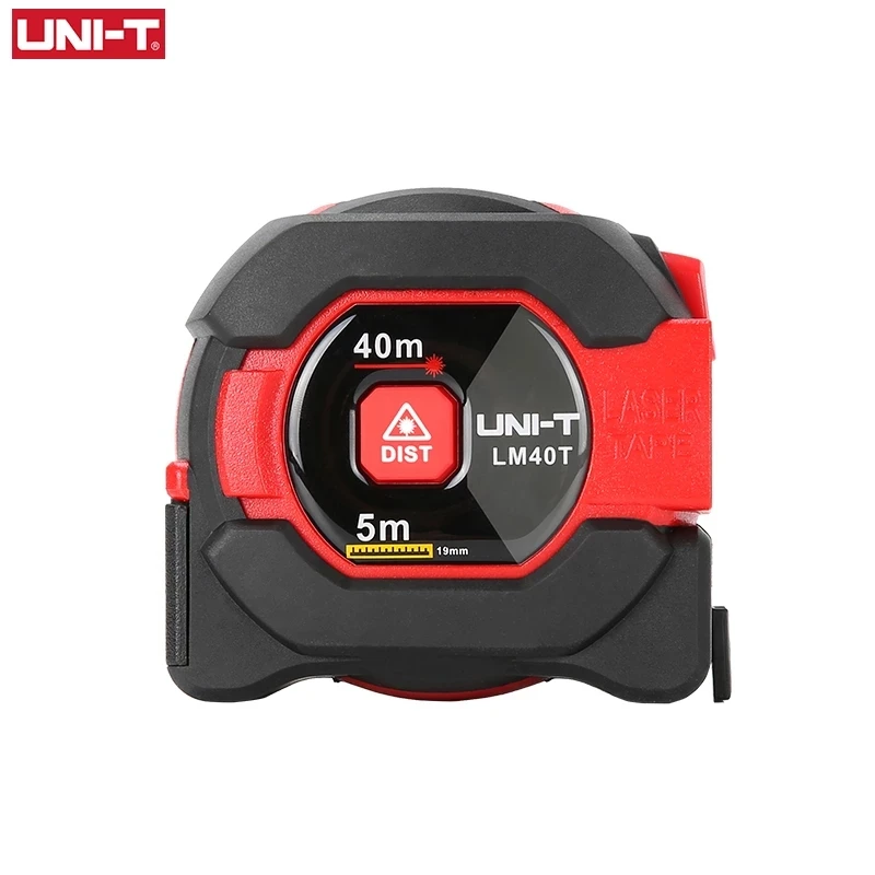 UNI-T 2 in 1 Laser Rangefinder 5m Tape Measure Ruler LCD Display with Backlight Distance Meter Building Measurement Device