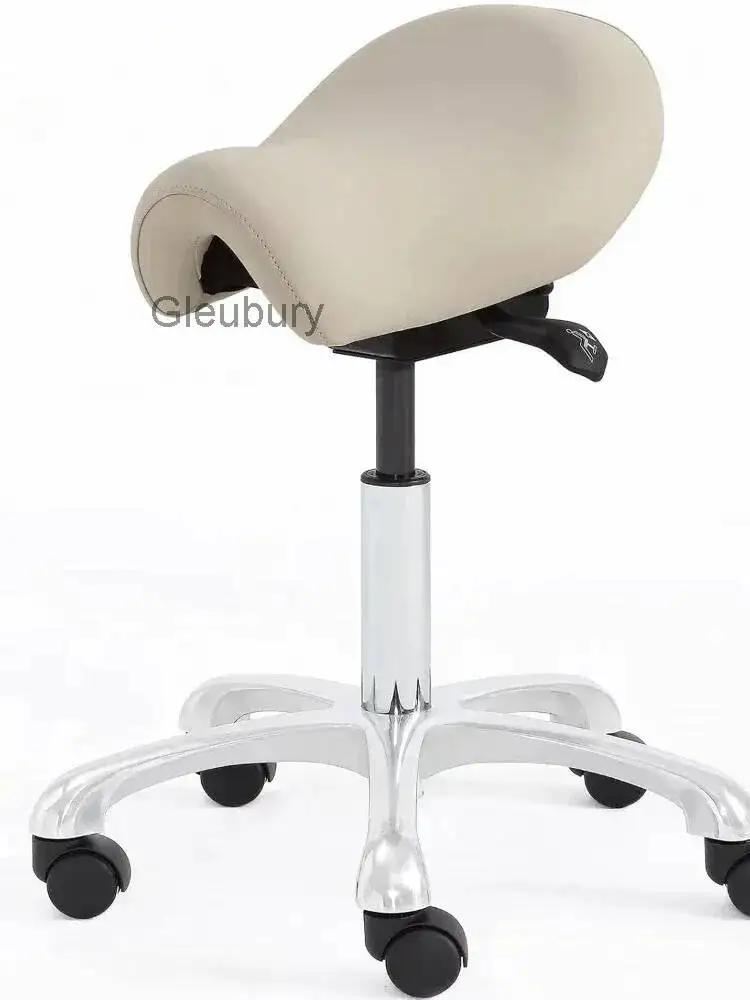 Saddle Chair - Adjustable Saddle Stool for Salon Spa Drafting Tattoo and Lash Tech，chair with Lifting Wheels, Dental Chair