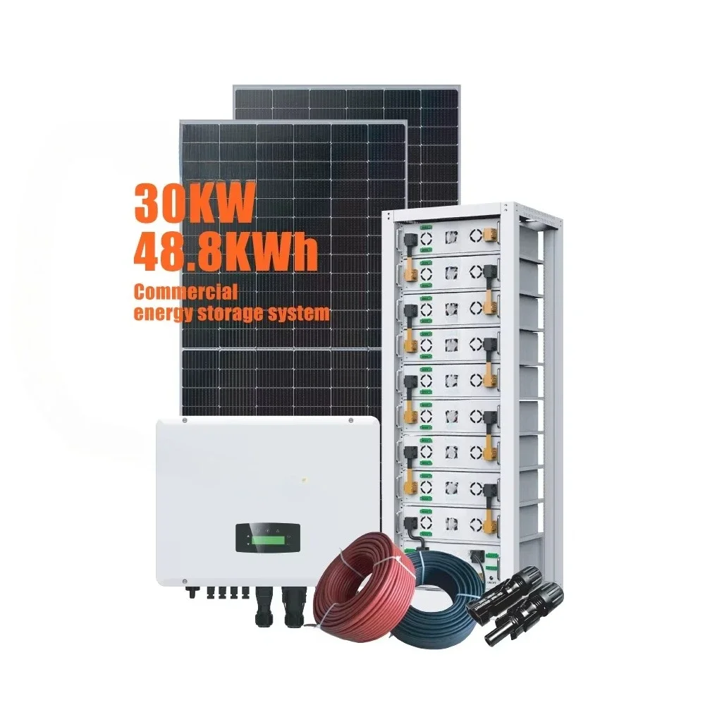 ل Bluesun كاملة 10kw 20kw 30kw 50kw النظام الشمسي تخزين الطاقة 100kwh IP65 حماية يمكن منفذ الاتصالات نوع سبليت #2