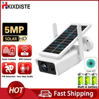 5MP HD WiFi Camera Outdoor Solar Panel Wireless Security Camera Battery Powered PIR Motion IP66 CCTV Surveillance Camera iCSee