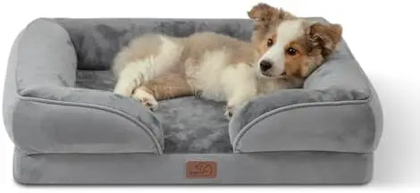 

Bedsure Orthopedic Dog Bed Medium, Waterproof & Washable, Nonskid Bottom, Grey – 28"