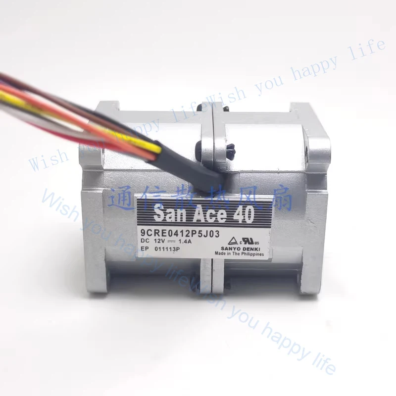 

V+ 1PCS FOR SanAce40 9CRE0412P5J03 DC12V 1.4A 4056 Cooling Fan 4CM