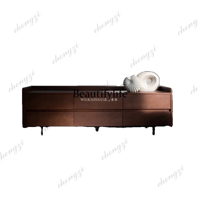 N178 Designer Marble TV Cabinet Living Room Ash Storage Cabinet with Drawer Locker view 5