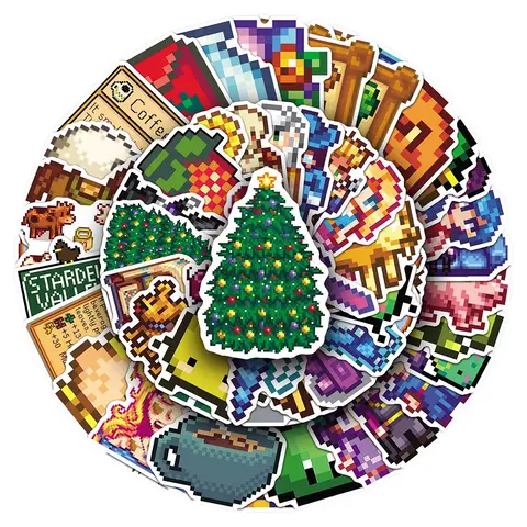 10/30/50 st. Roliga Pixel-spel Stardew Valley tecknade klistermärken för barnleksaker DIY-telefonskal anteckningsbok cykel söta graffiti-dekaler 12 best sales Stardew Valley brädspel - №4
