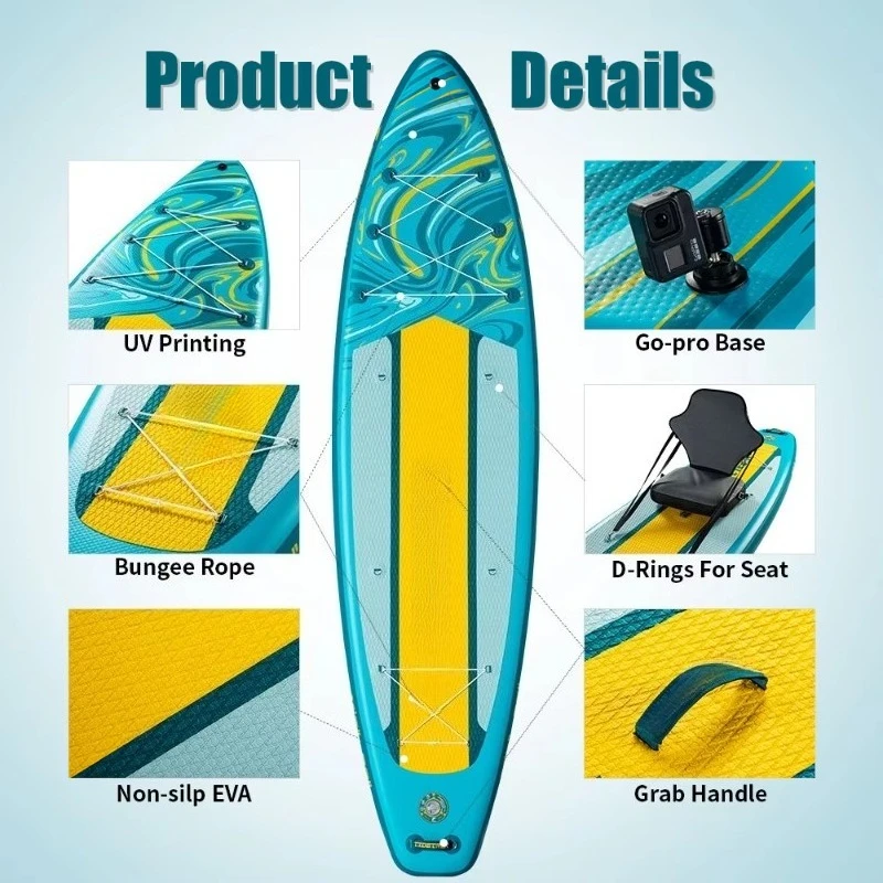 350*89*15cm Paddleboard with K - Fishing Kayak Seat recension och pris