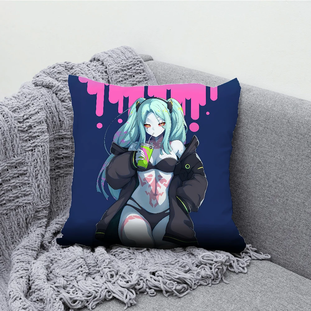 Rebecca C-Cyberpunk E-Edgerunner Pillow Case Soft Cushion Cases for Farmhouse Sofa Decor Home Decorations and Pillow Case