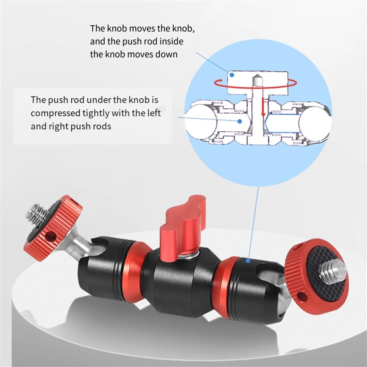 

N27R Universal Adjustment 1/4 Interface Fill Light Bracket Live Photo Strange Hand Photography Part Style D
