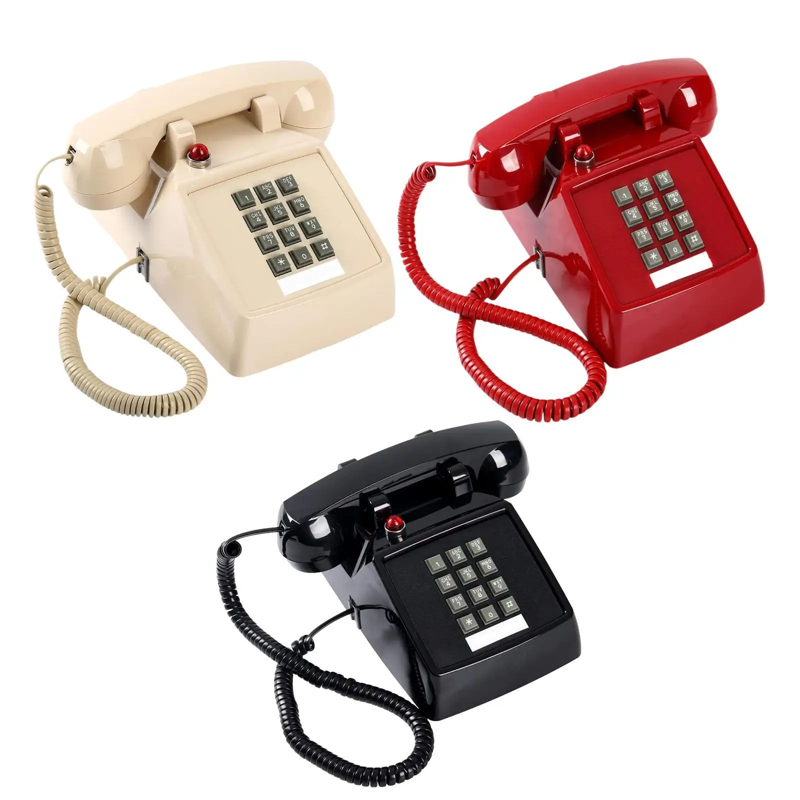 

Design Wired Desk Telephone 13x22.2x11.5cm Lightweight Design for Room