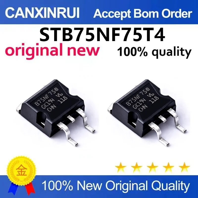 （5pcs-100pcs）Brand new original STB75NF75T4 patch D2PAK 1N channel field-effect transistor