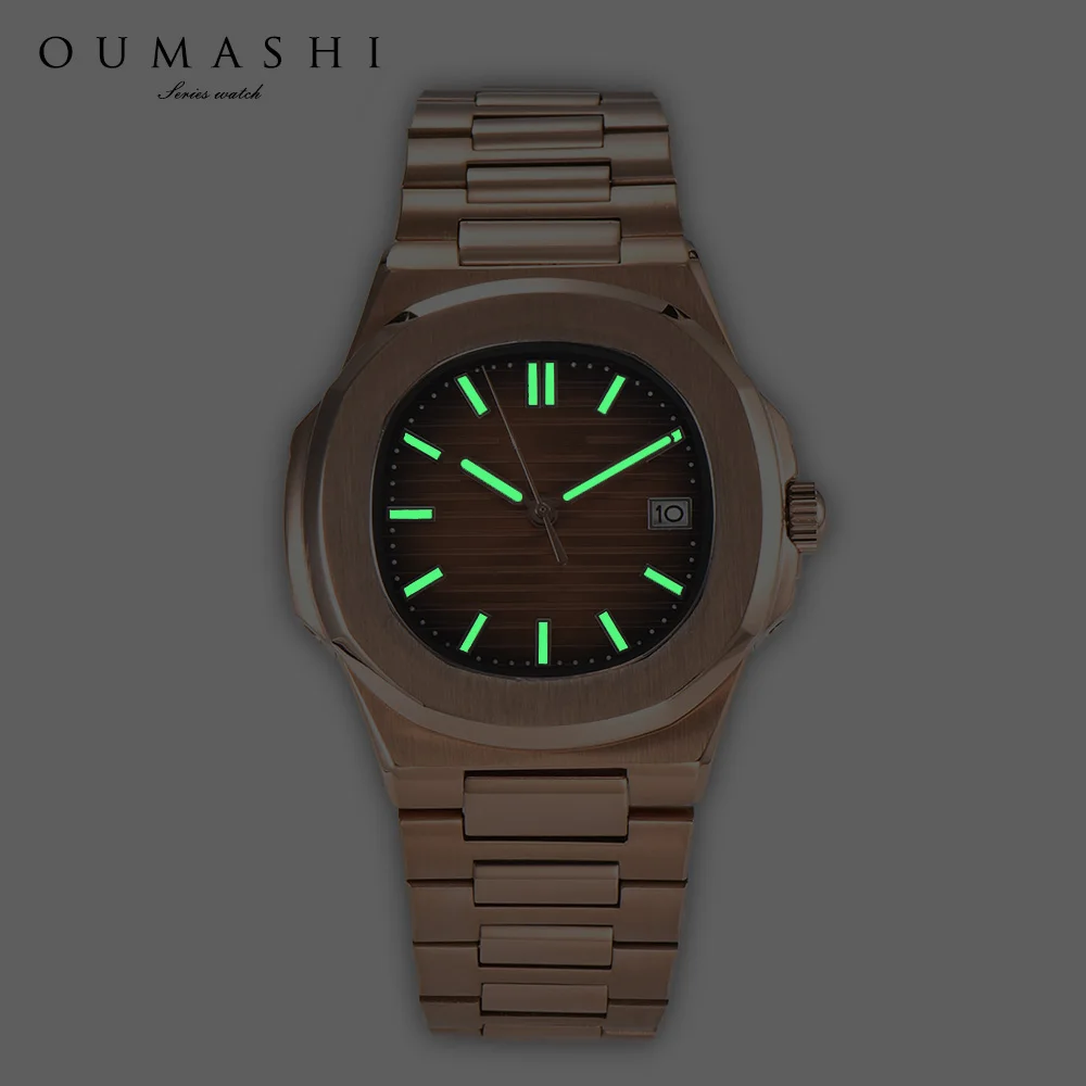 Men's Rose Gold High-Precision Automatic Mechanical Watch