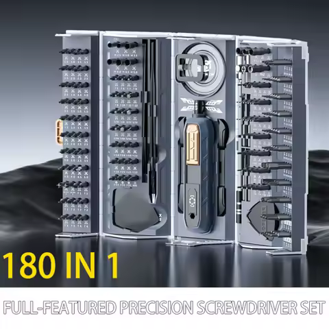 180 in 1 Precision Screwdriver Set Magnetic Drill Bits Professional Hand Repair Tools for iPhone Watch Glasses with Storage Box