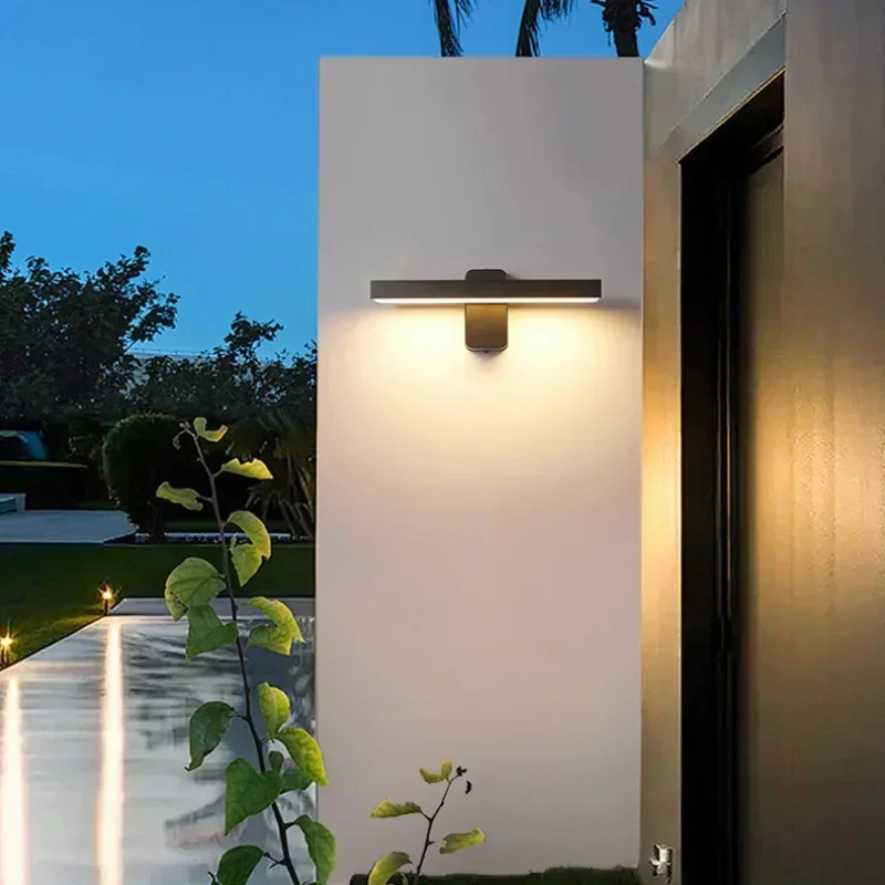 Imagem -02 - Luzes de Parede ao ar Livre Quadrado Rotativo Montagem Luzes Led Ip65 à Prova Dip65 Água ao ar Livre Moderno Nordic Lâmpadas Parede Decorativa para Jardim