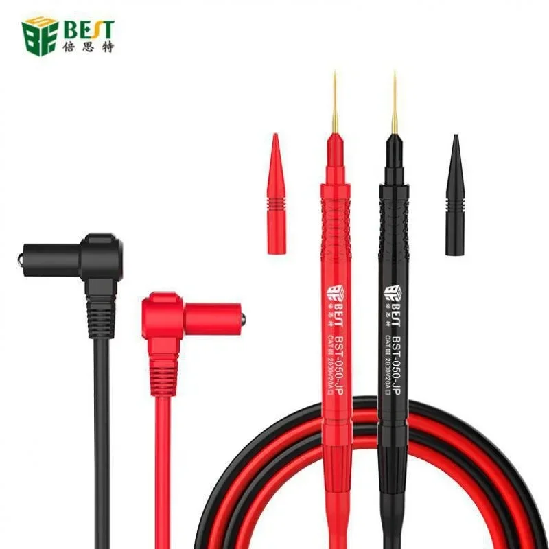 BST-050 JP Superfine Universal Digital Multimeter Probe Test Leads Needle Tip Tester Probe Wire Pen Cable Multimeter Feelers